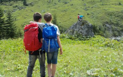 English camp on the mountain trail